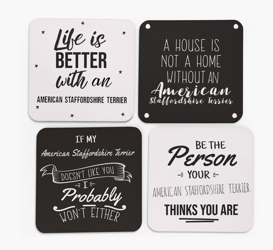 {breedFullName} Quote Coasters - Set of 4