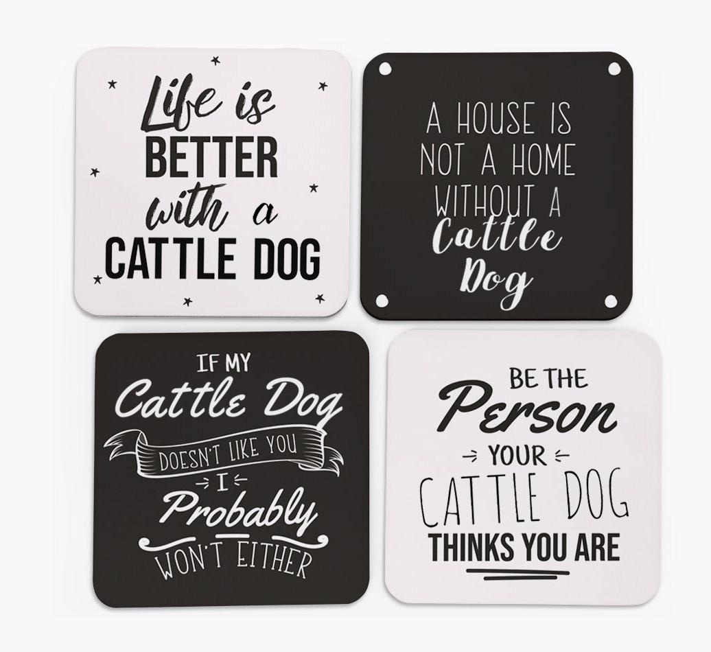 {breedFullName} Quote Coasters - Set of 4