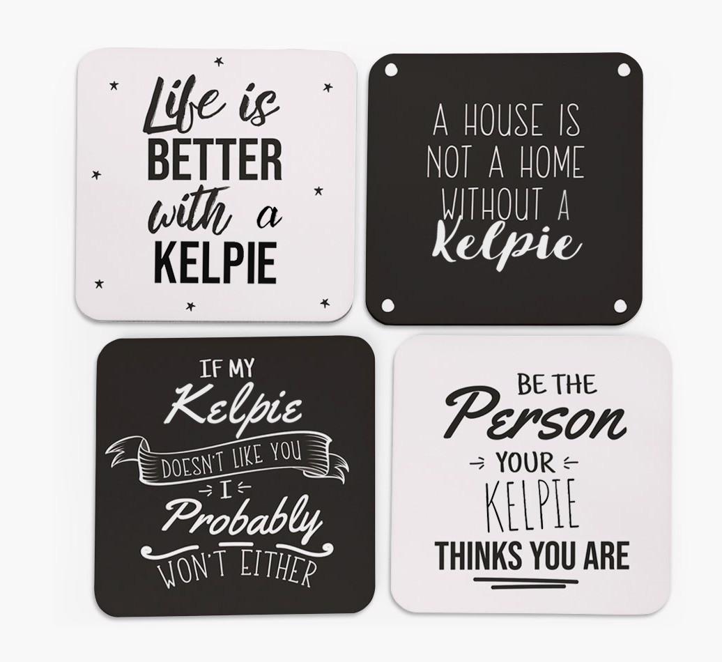 {breedFullName} Quote Coasters - Set of 4