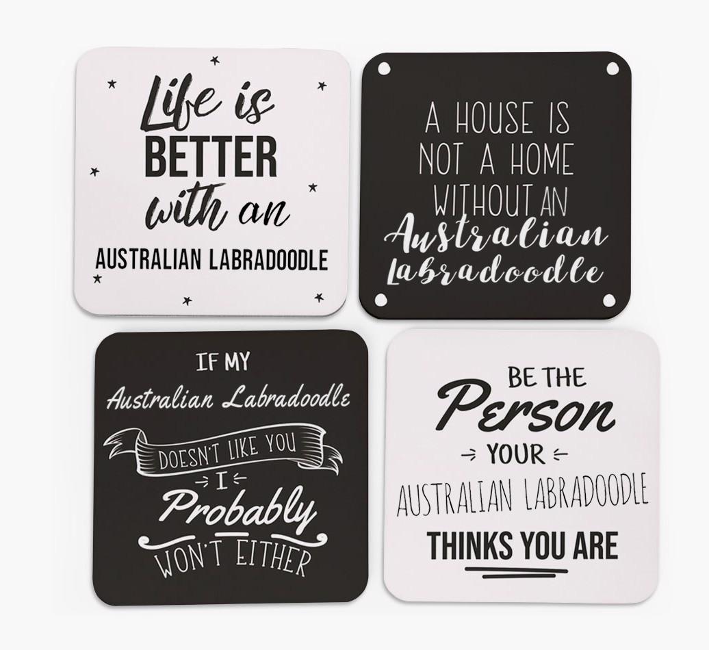 {breedFullName} Quote Coasters - Set of 4