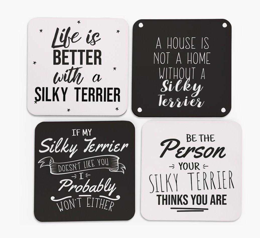 {breedFullName} Quote Coasters - Set of 4