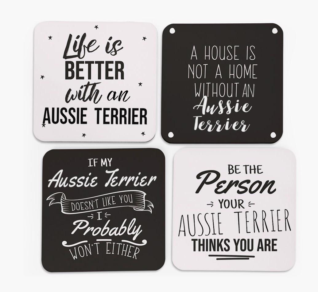 {breedFullName} Quote Coasters - Set of 4