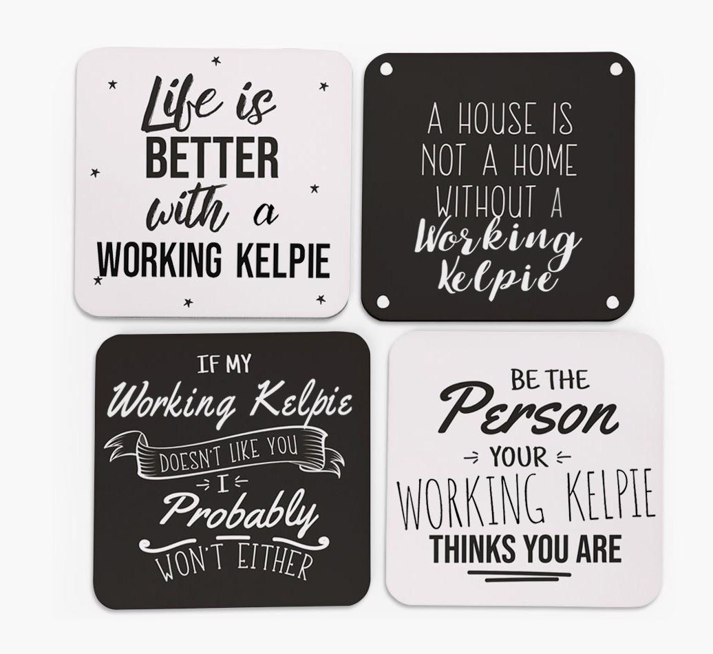{breedFullName} Quote Coasters - Set of 4