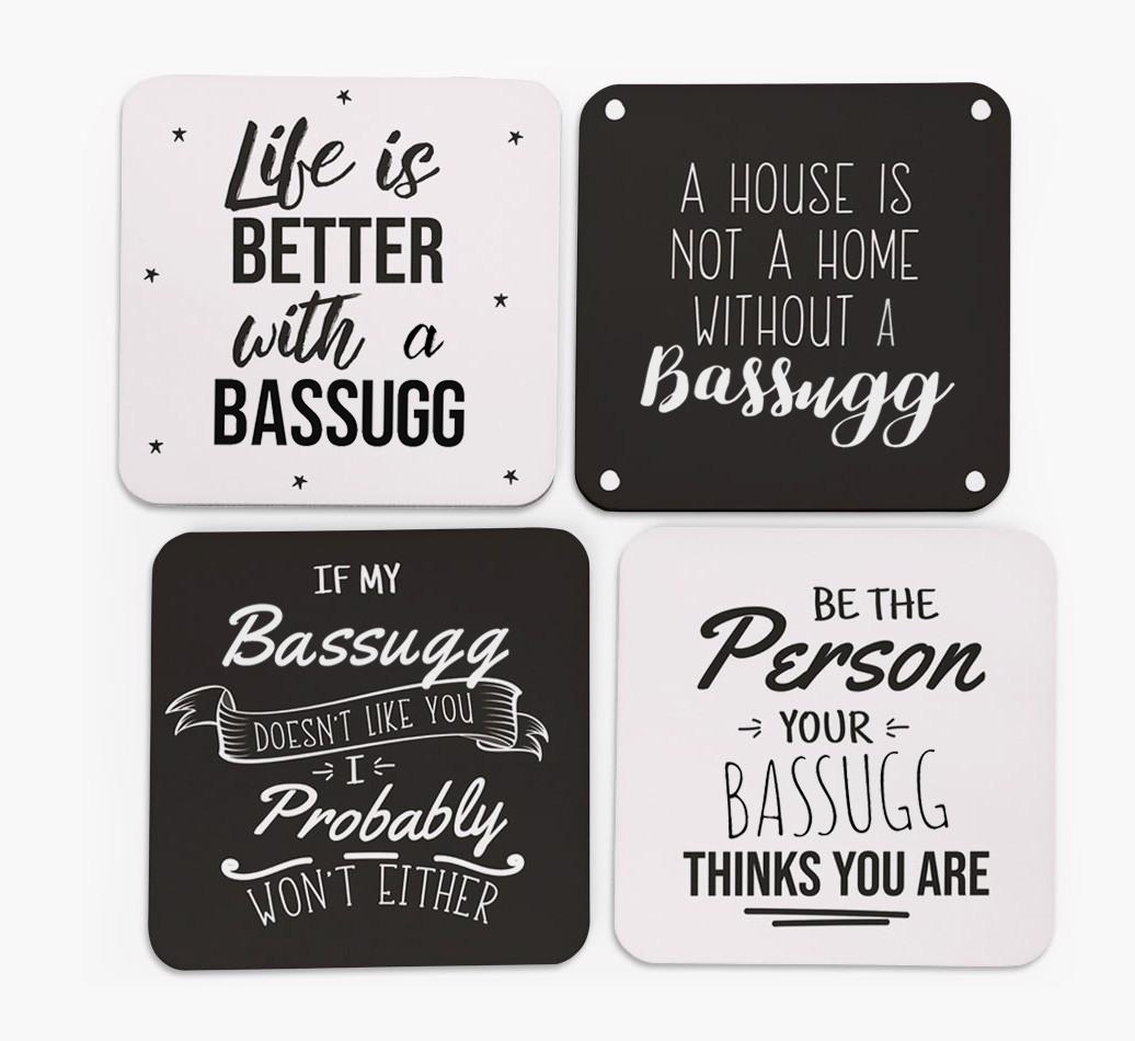 {breedFullName} Quote Coasters - Set of 4