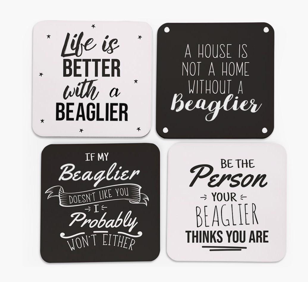 {breedFullName} Quote Coasters - Set of 4