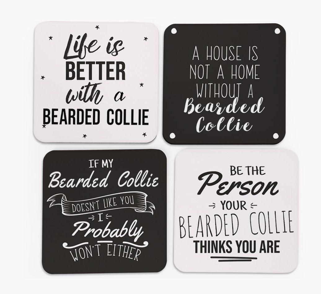 {breedFullName} Quote Coasters - Set of 4