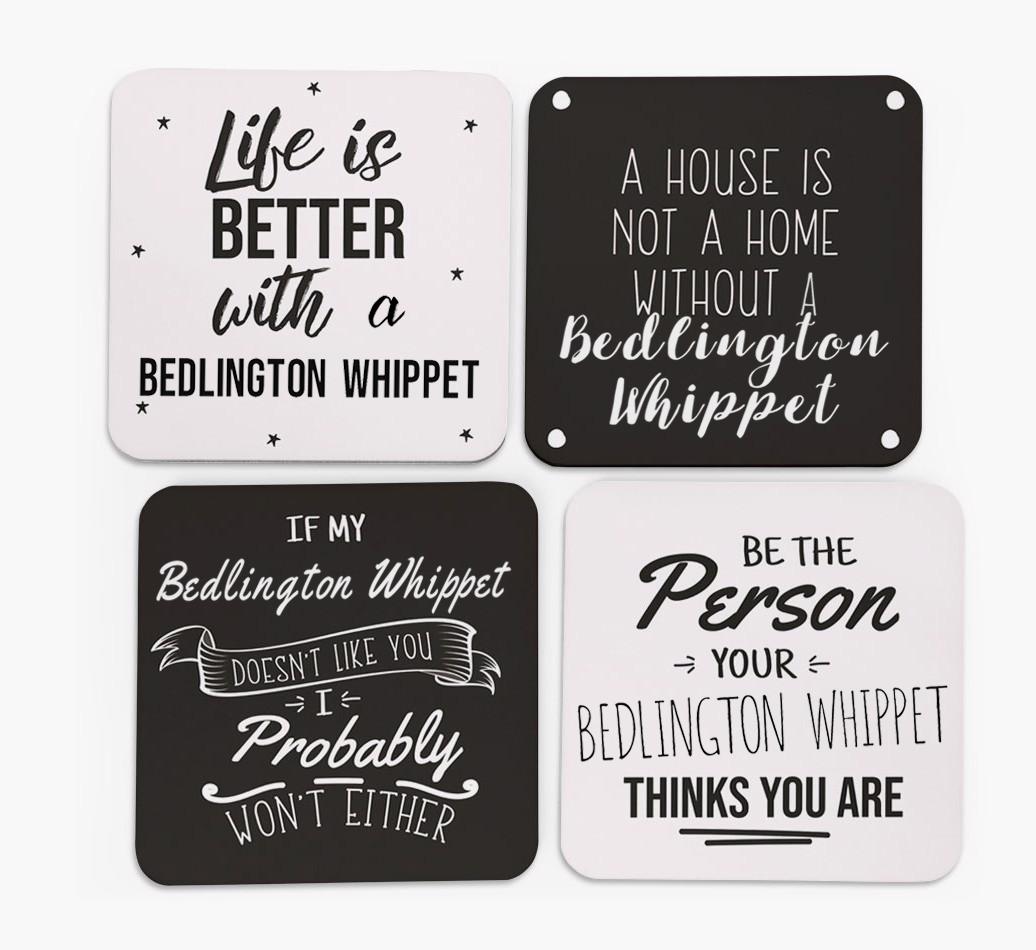 {breedFullName} Quote Coasters - Set of 4
