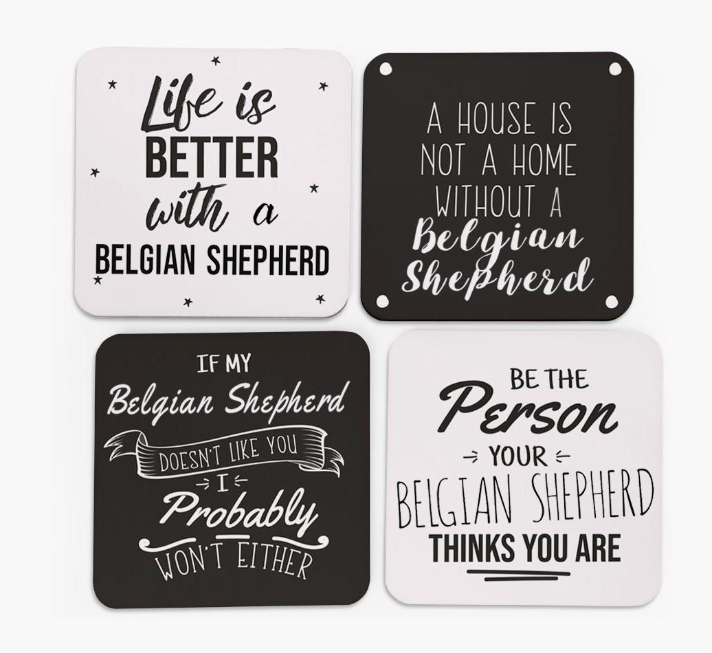 {breedFullName} Quote Coasters - Set of 4