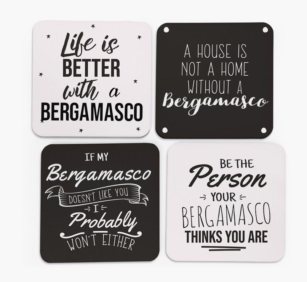 {breedFullName} Quote Coasters - Set of 4