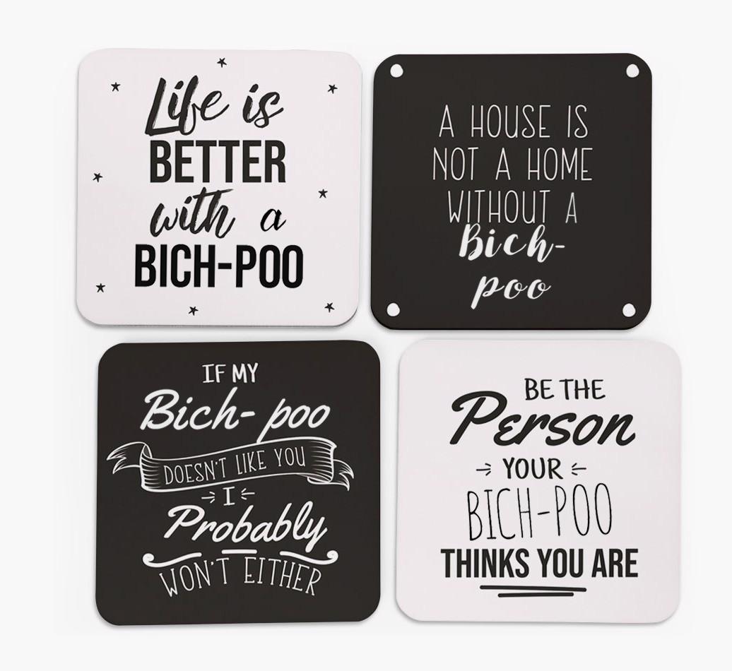 {breedFullName} Quote Coasters - Set of 4