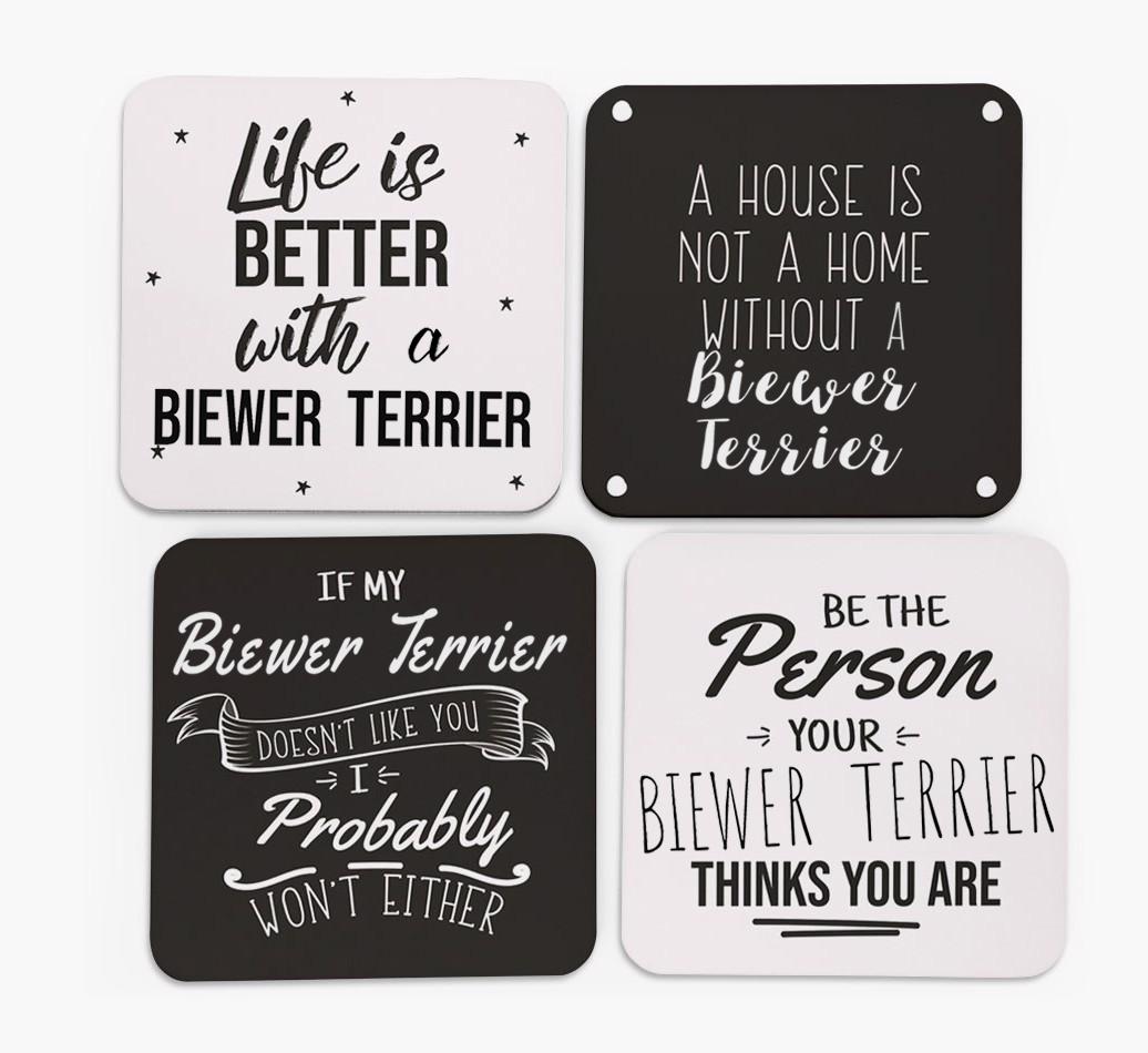 {breedFullName} Quote Coasters - Set of 4