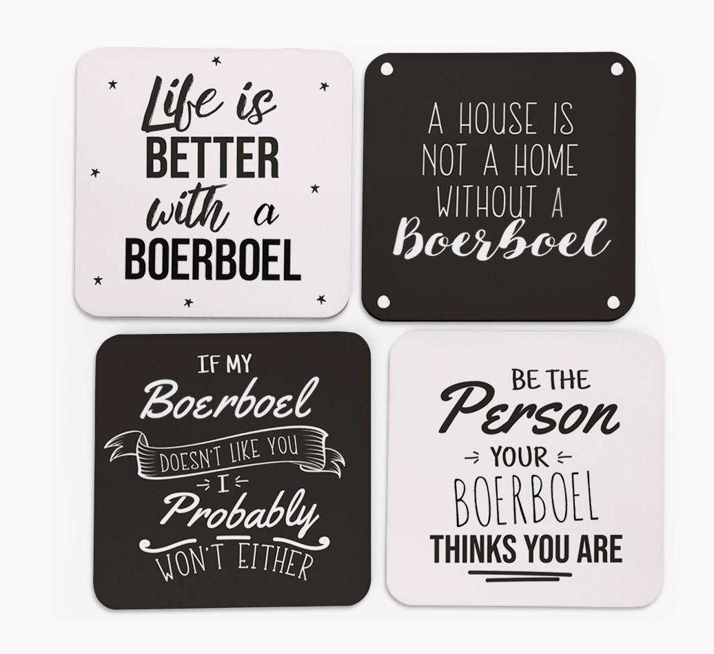 {breedFullName} Quote Coasters - Set of 4