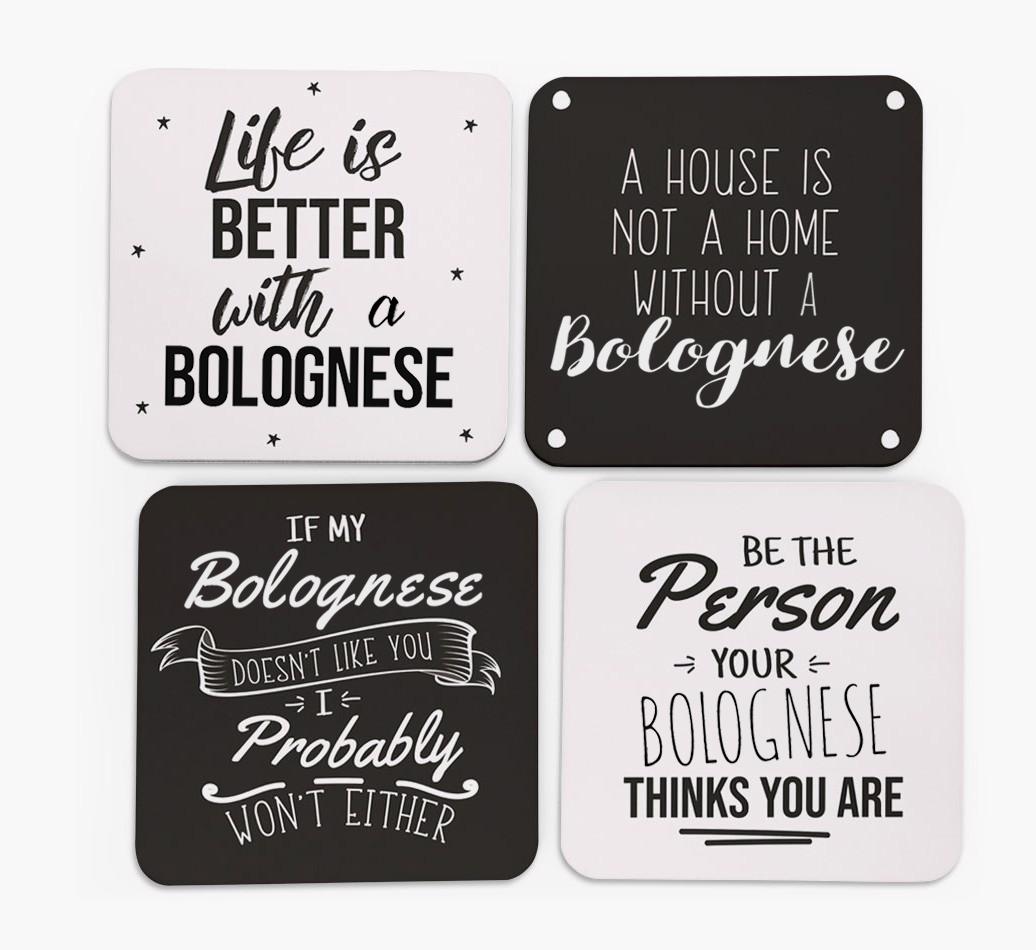 {breedFullName} Quote Coasters - Set of 4
