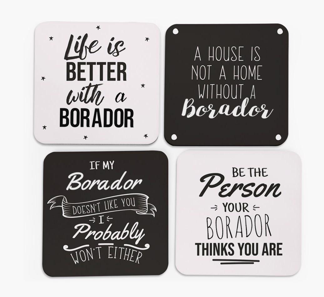 {breedFullName} Quote Coasters - Set of 4
