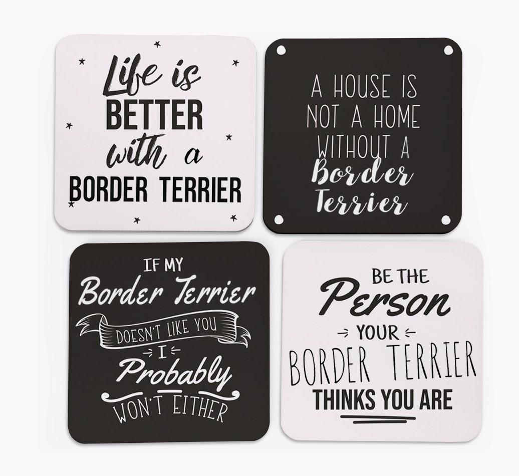 {breedFullName} Quote Coasters - Set of 4