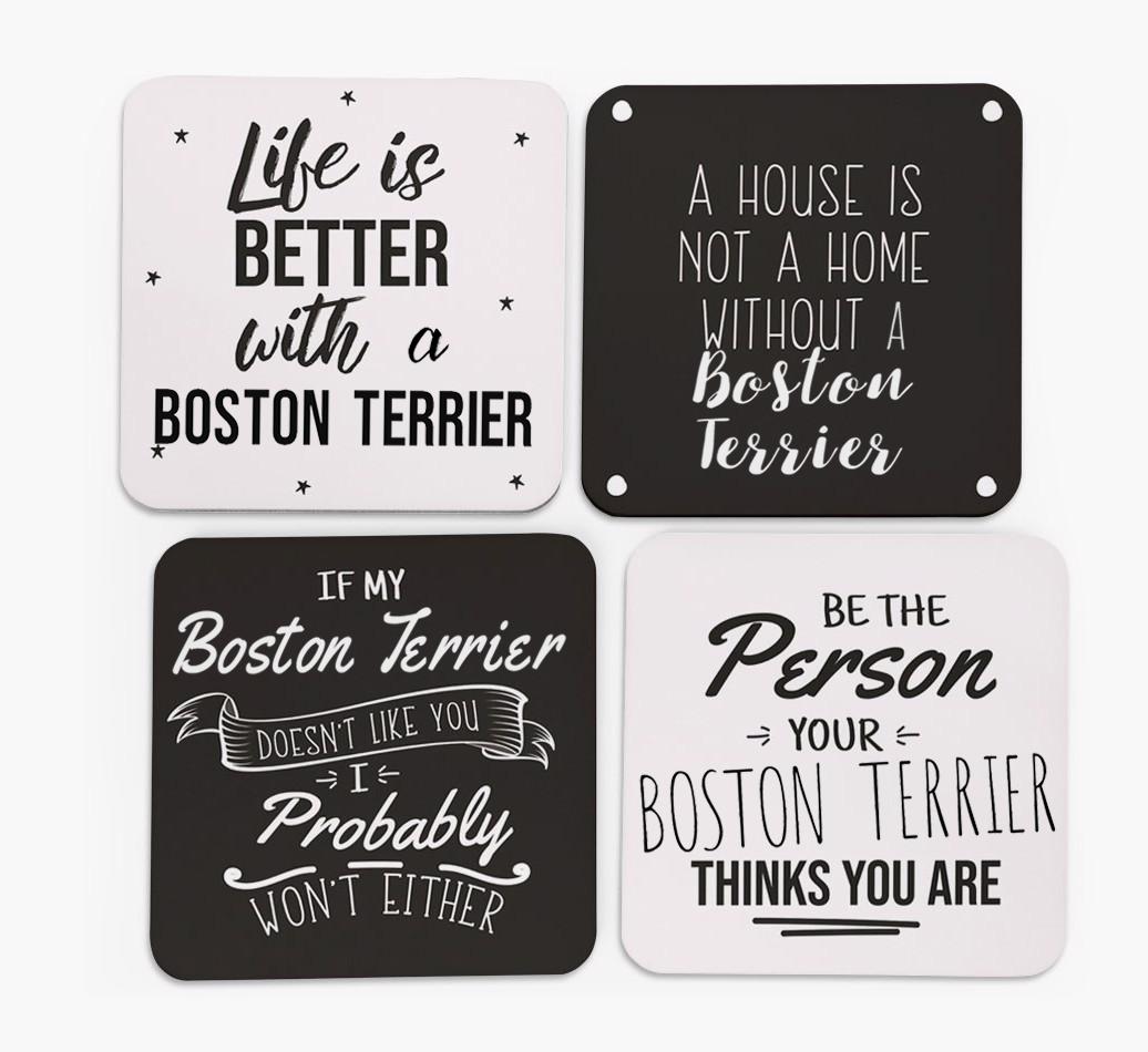 {breedFullName} Quote Coasters - Set of 4