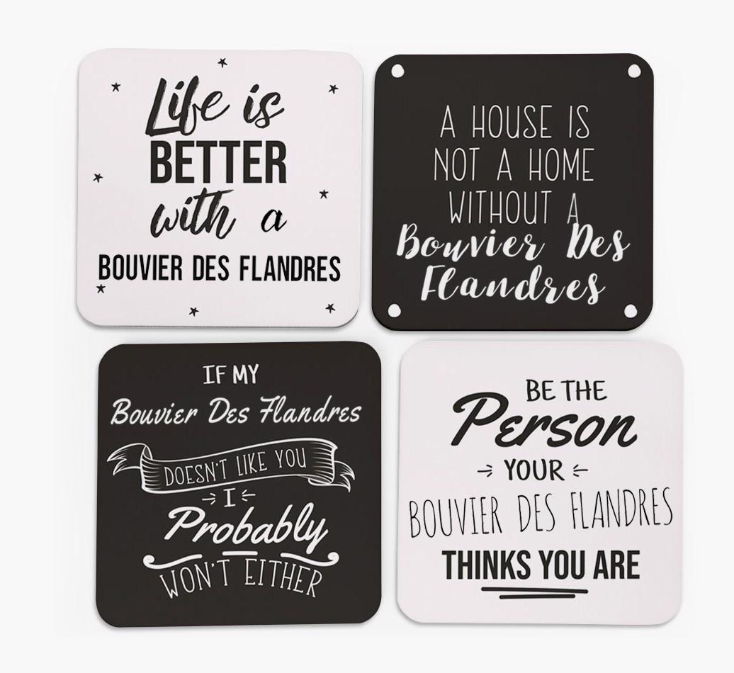 {breedFullName} Quote Coasters - Set of 4