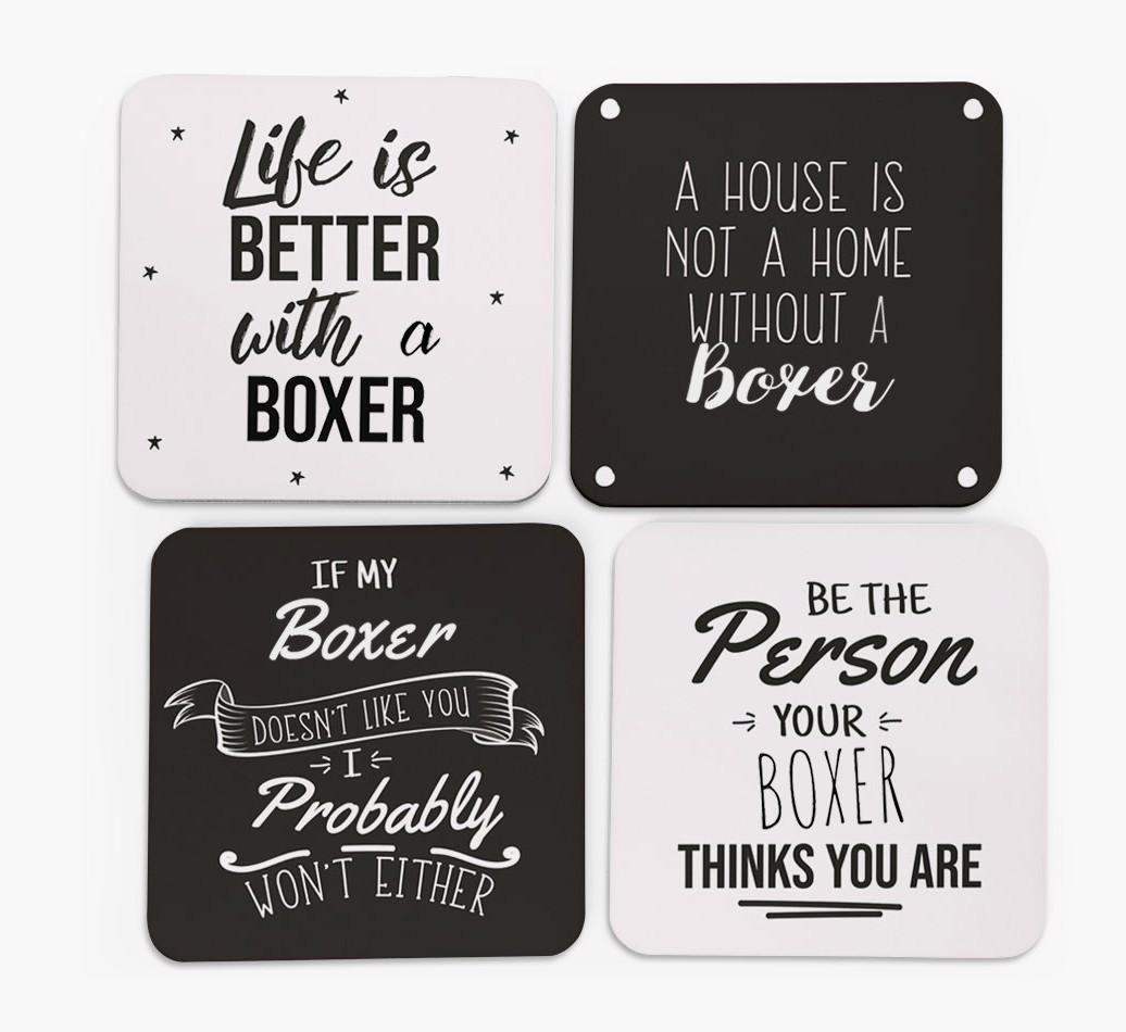 {breedFullName} Quote Coasters - Set of 4