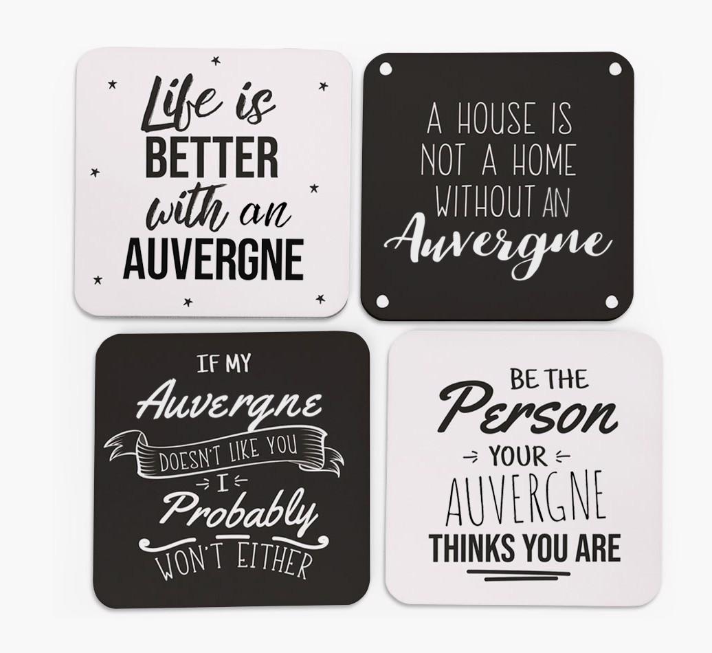 {breedFullName} Quote Coasters - Set of 4