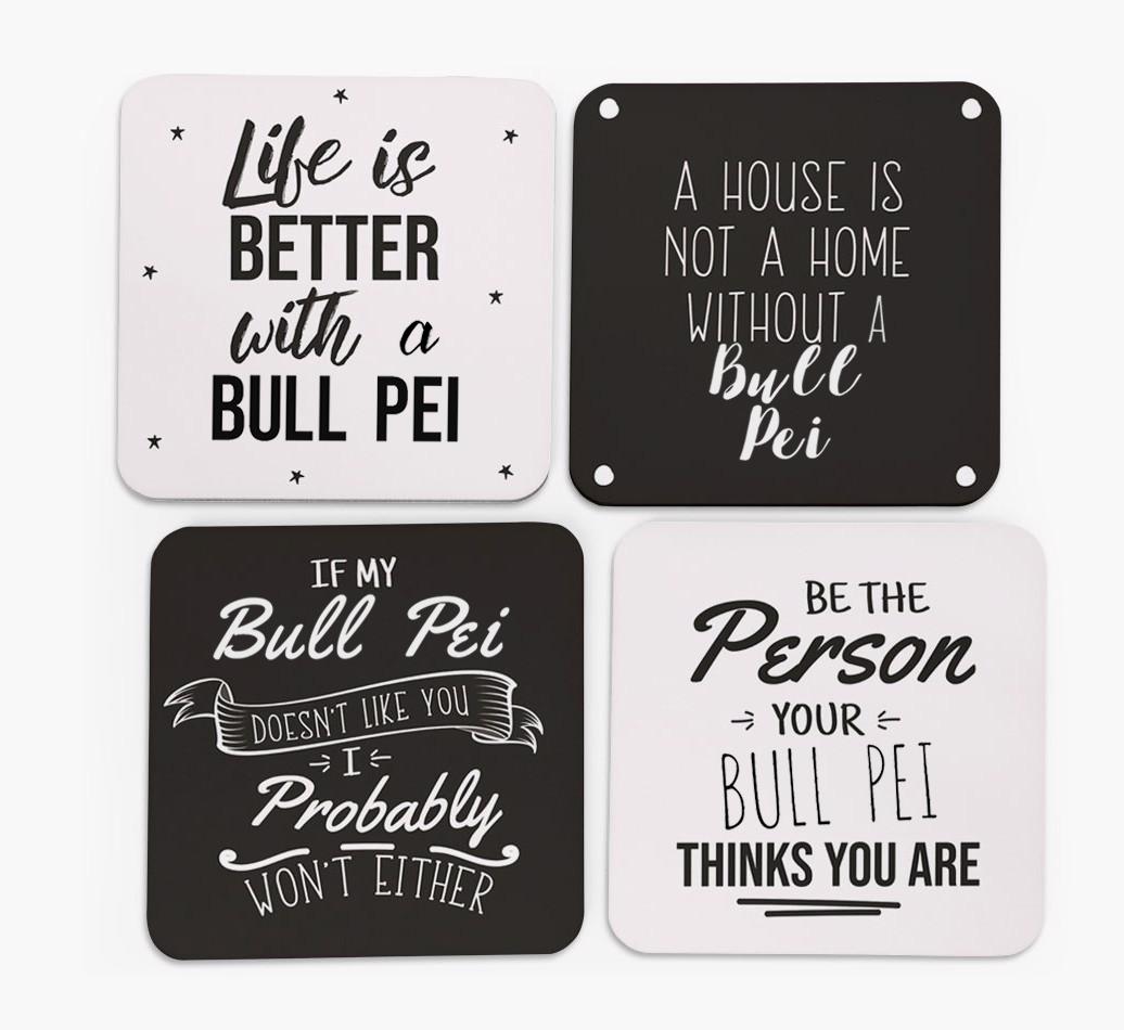 {breedFullName} Quote Coasters - Set of 4