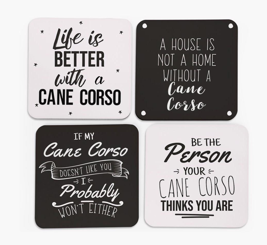 {breedFullName} Quote Coasters - Set of 4