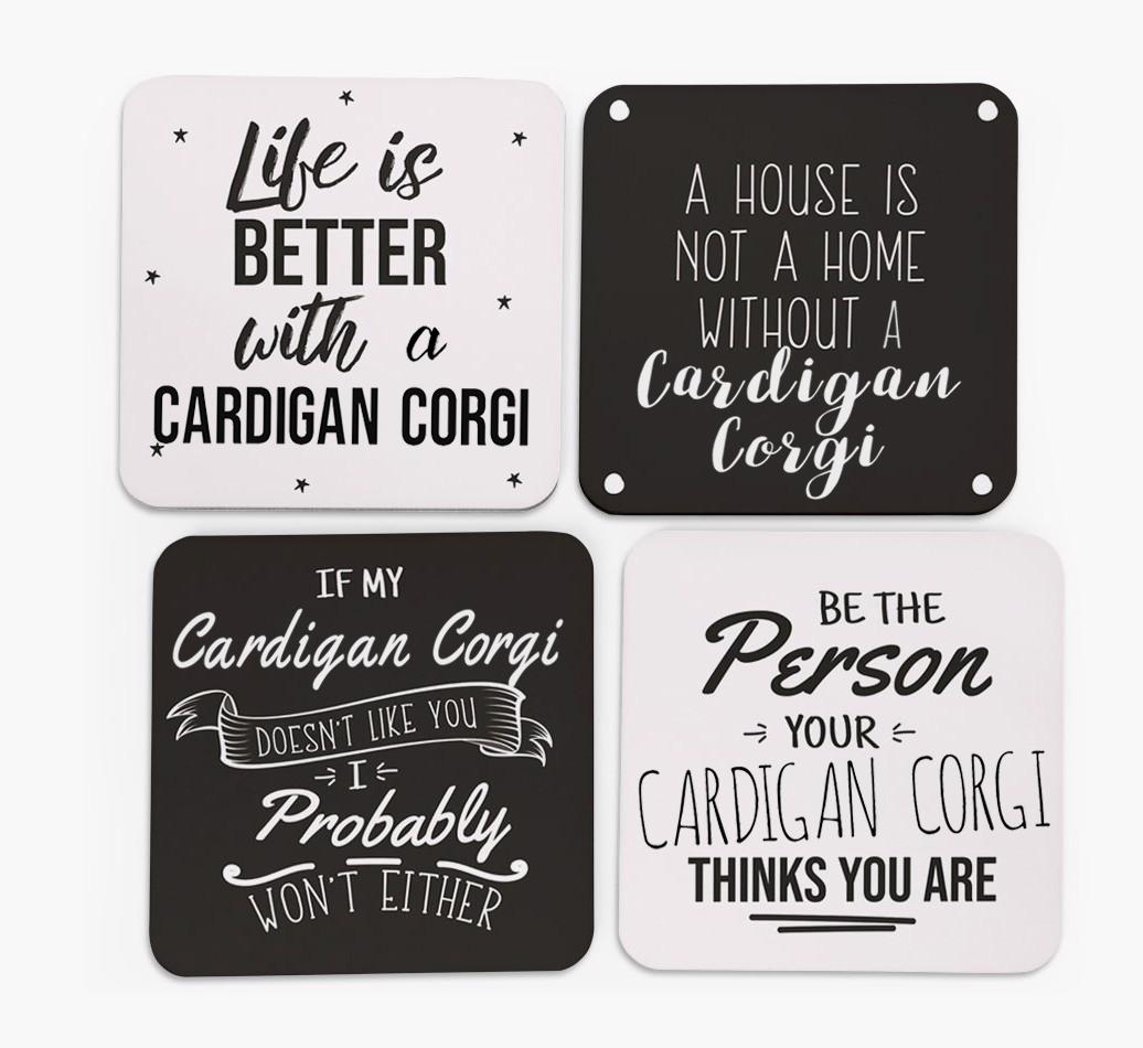 {breedFullName} Quote Coasters - Set of 4