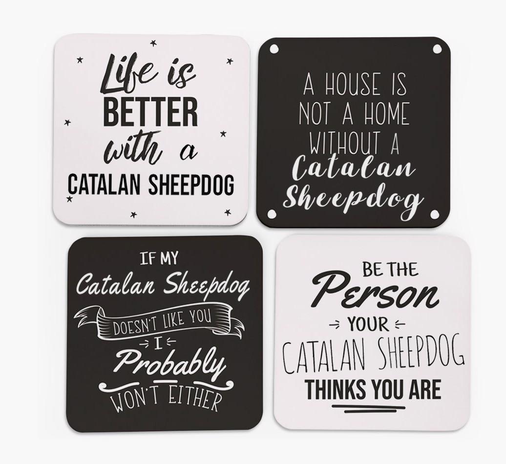 {breedFullName} Quote Coasters - Set of 4