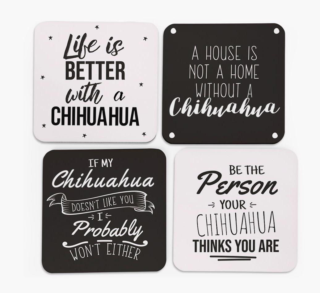 {breedFullName} Quote Coasters - Set of 4