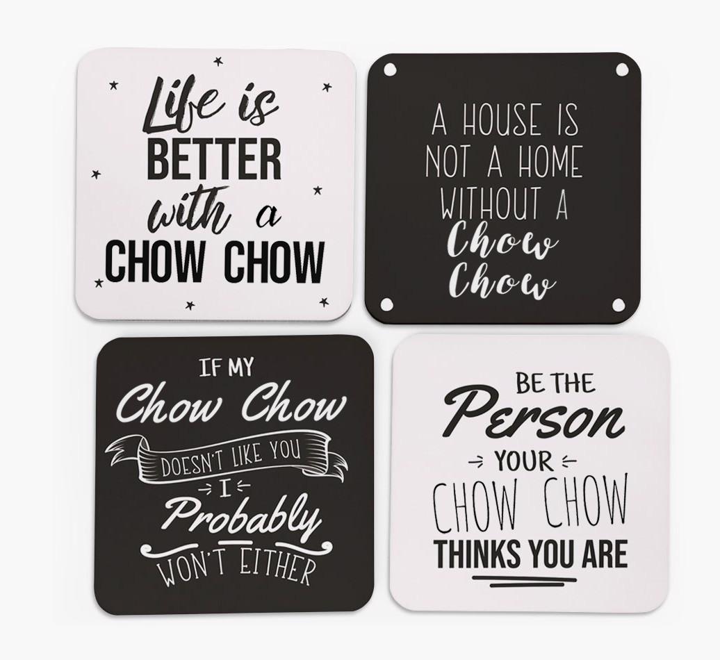 {breedFullName} Quote Coasters - Set of 4