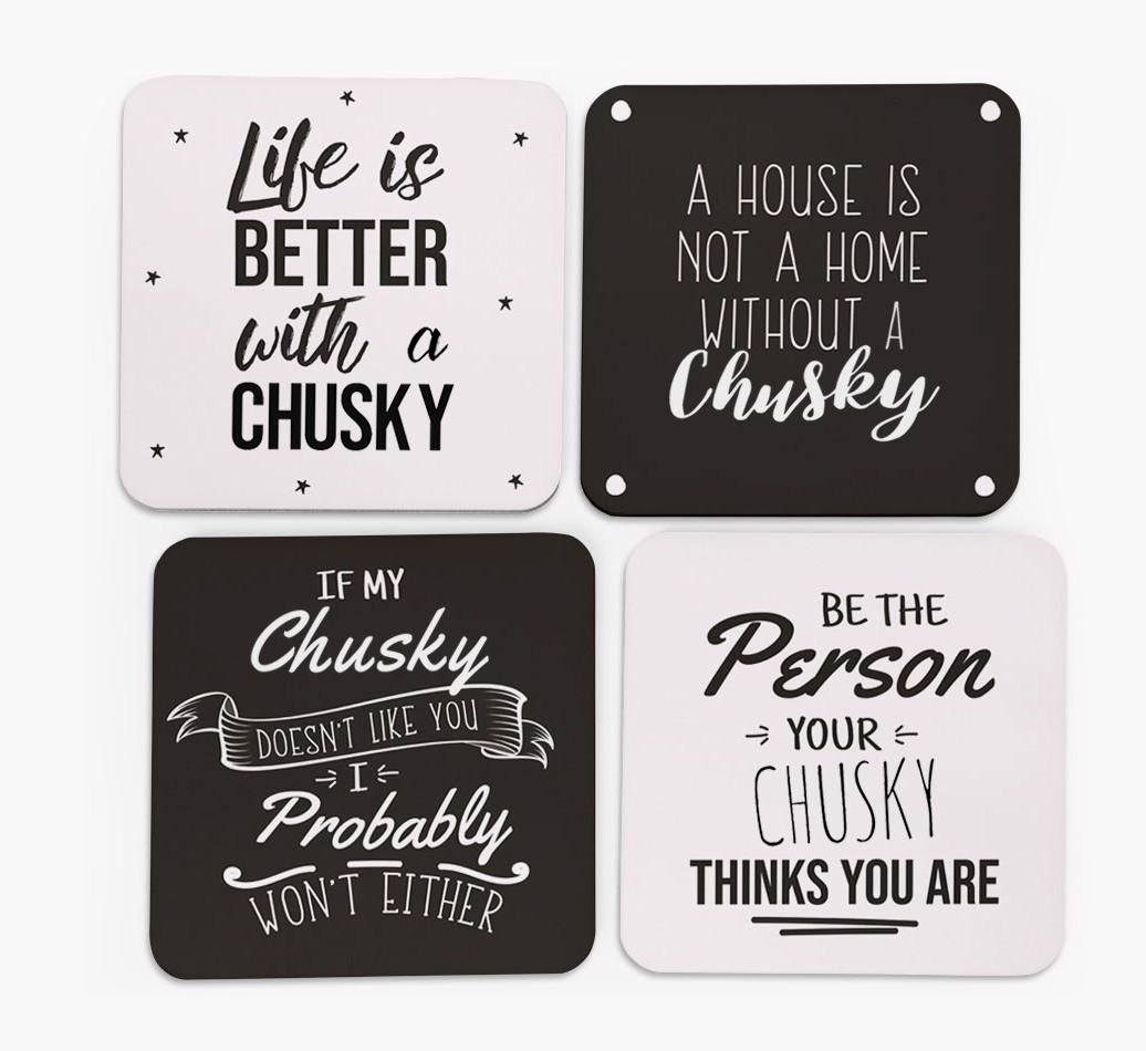 {breedFullName} Quote Coasters - Set of 4
