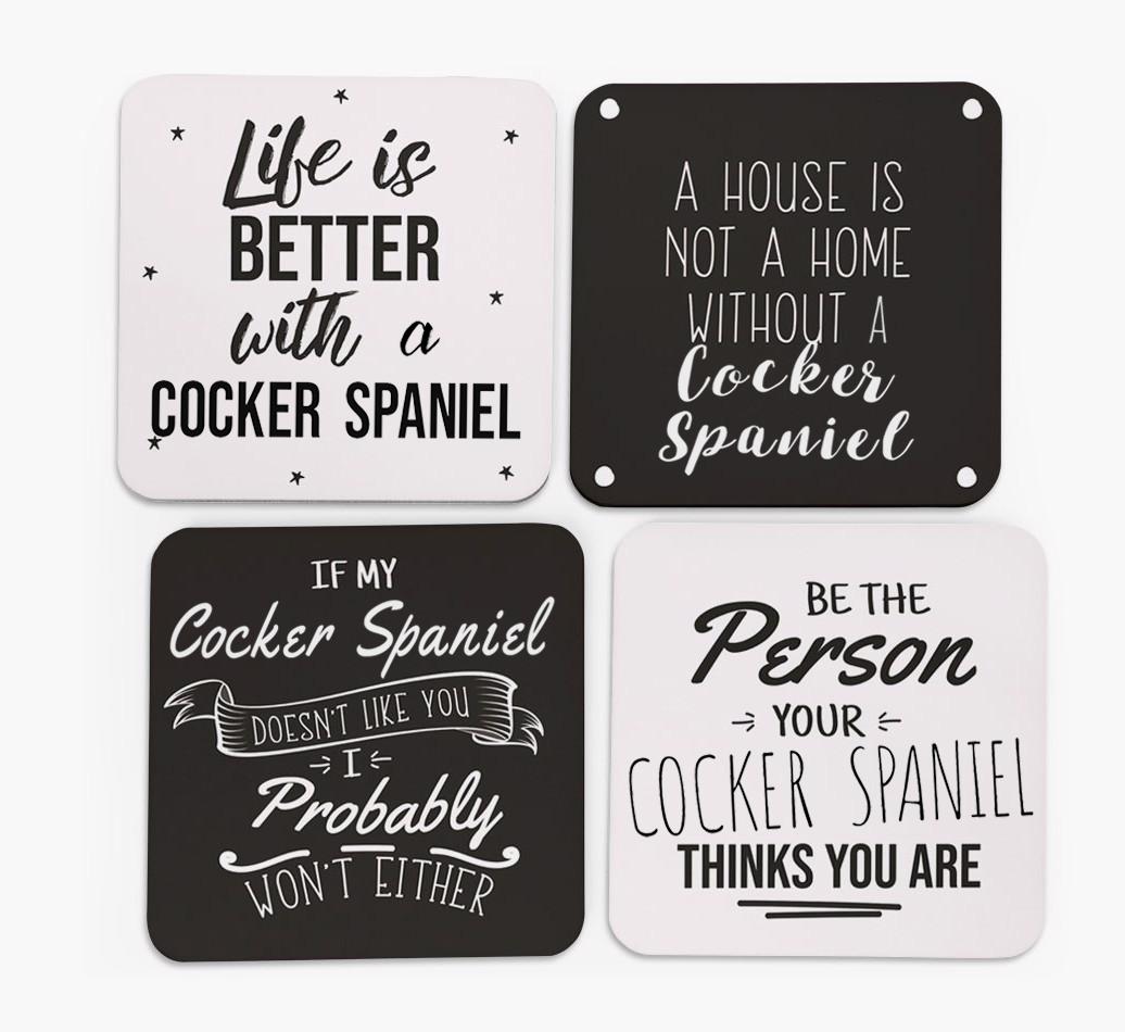 {breedFullName} Quote Coasters - Set of 4
