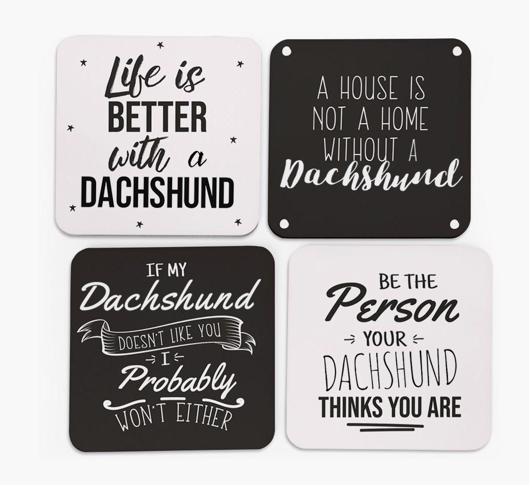 {breedFullName} Quote Coasters - Set of 4