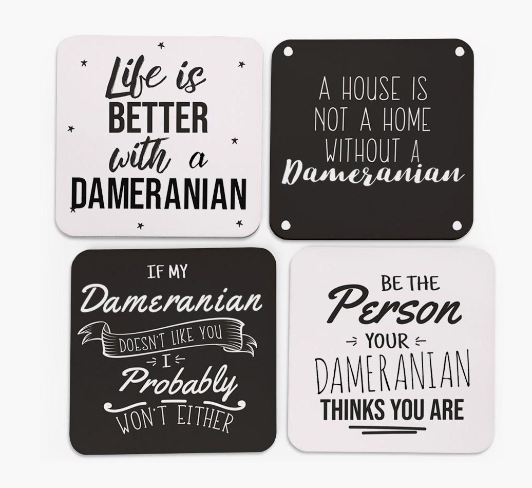 {breedFullName} Quote Coasters - Set of 4