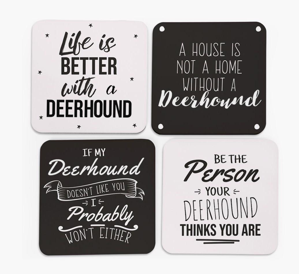 {breedFullName} Quote Coasters - Set of 4