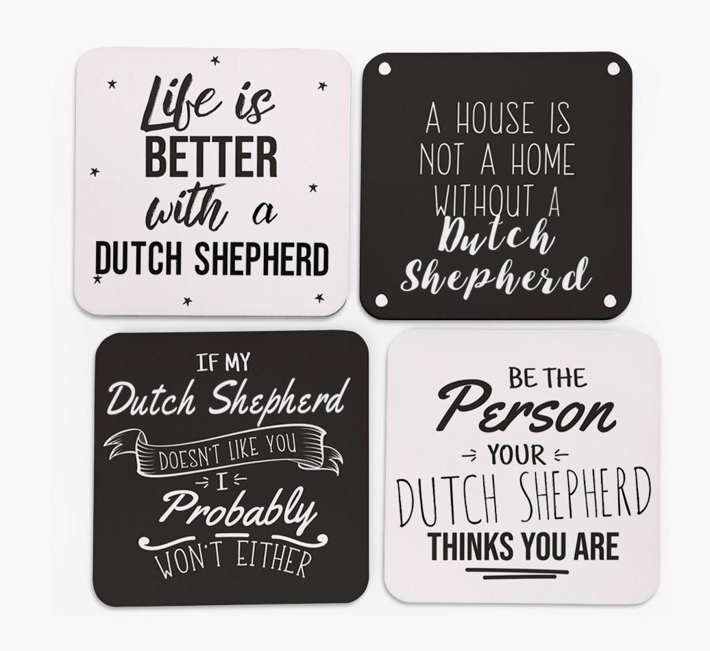 {breedFullName} Quote Coasters - Set of 4