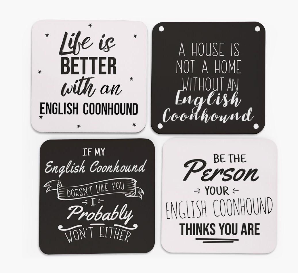 {breedFullName} Quote Coasters - Set of 4