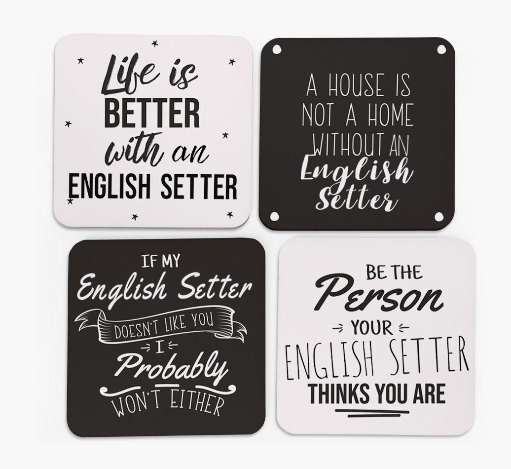 {breedFullName} Quote Coasters - Set of 4