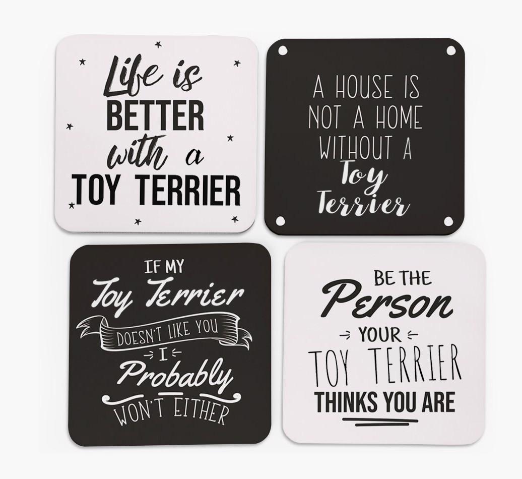 {breedFullName} Quote Coasters - Set of 4