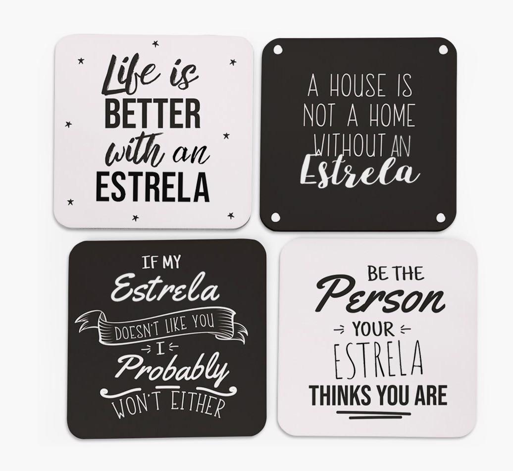 {breedFullName} Quote Coasters - Set of 4