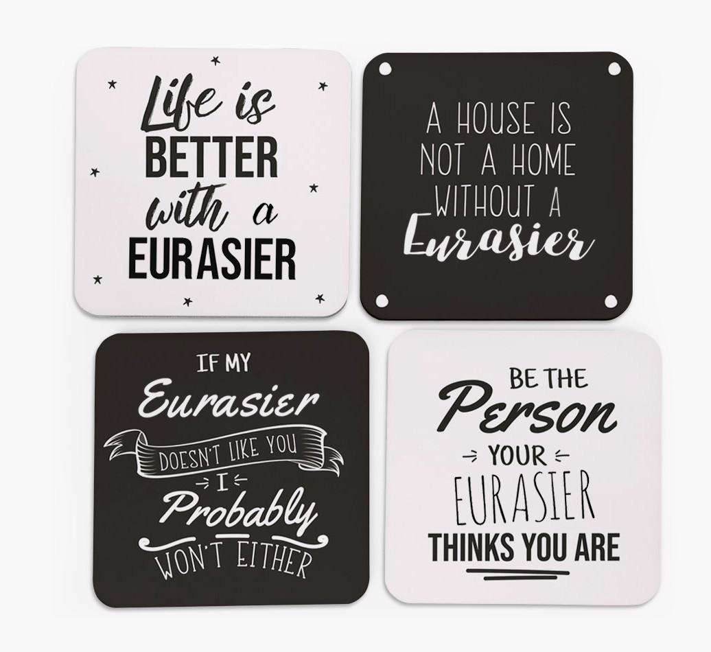 {breedFullName} Quote Coasters - Set of 4