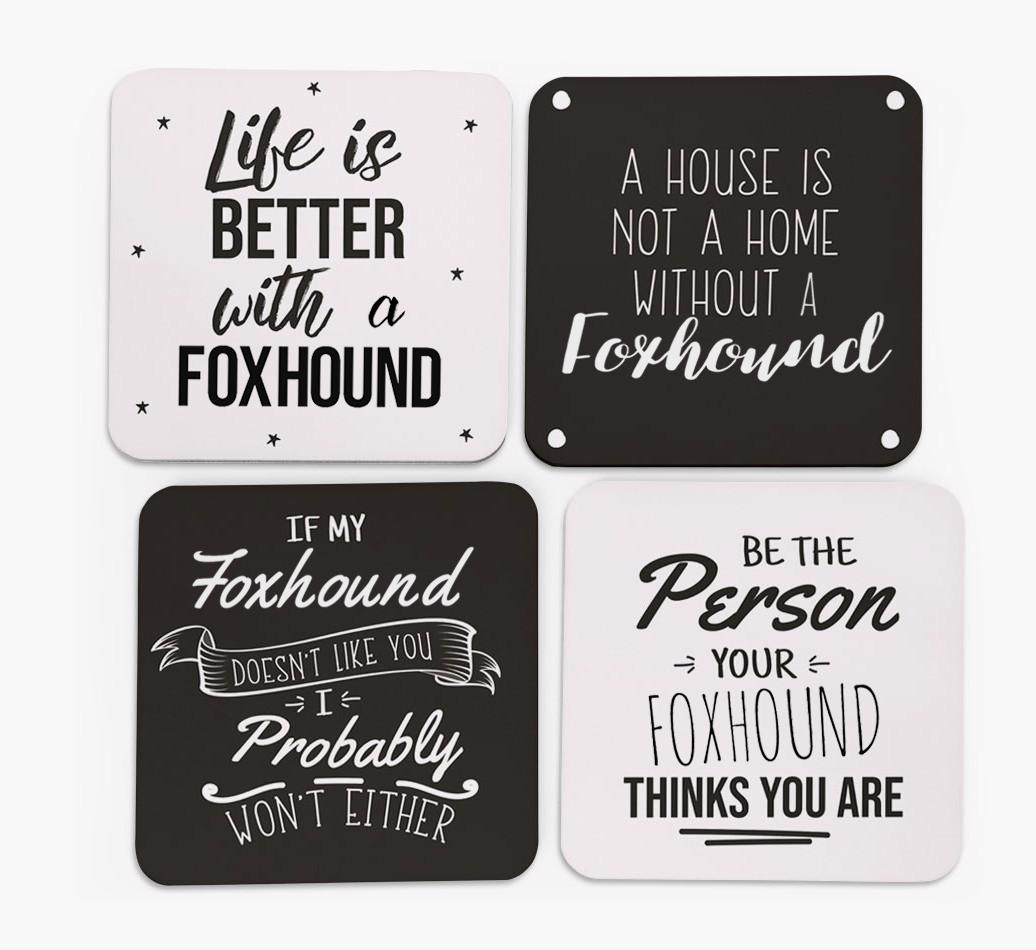 {breedFullName} Quote Coasters - Set of 4