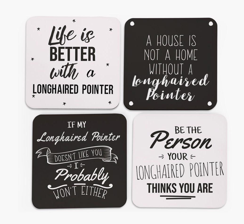 {breedFullName} Quote Coasters - Set of 4