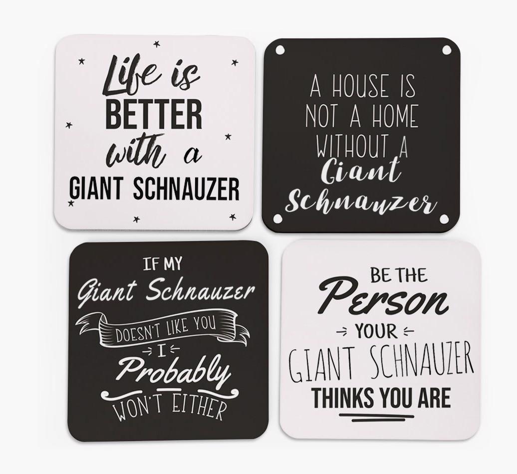 {breedFullName} Quote Coasters - Set of 4