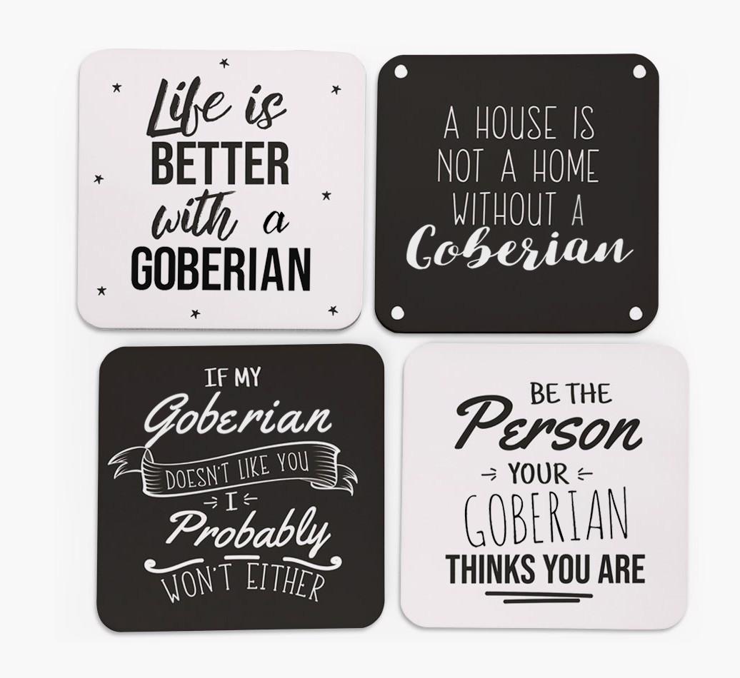 {breedFullName} Quote Coasters - Set of 4