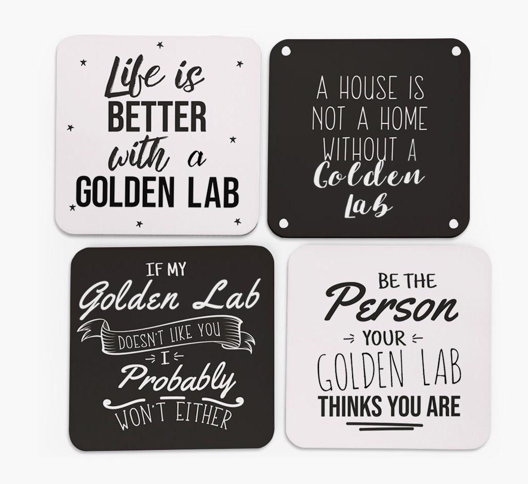 {breedFullName} Quote Coasters - Set of 4