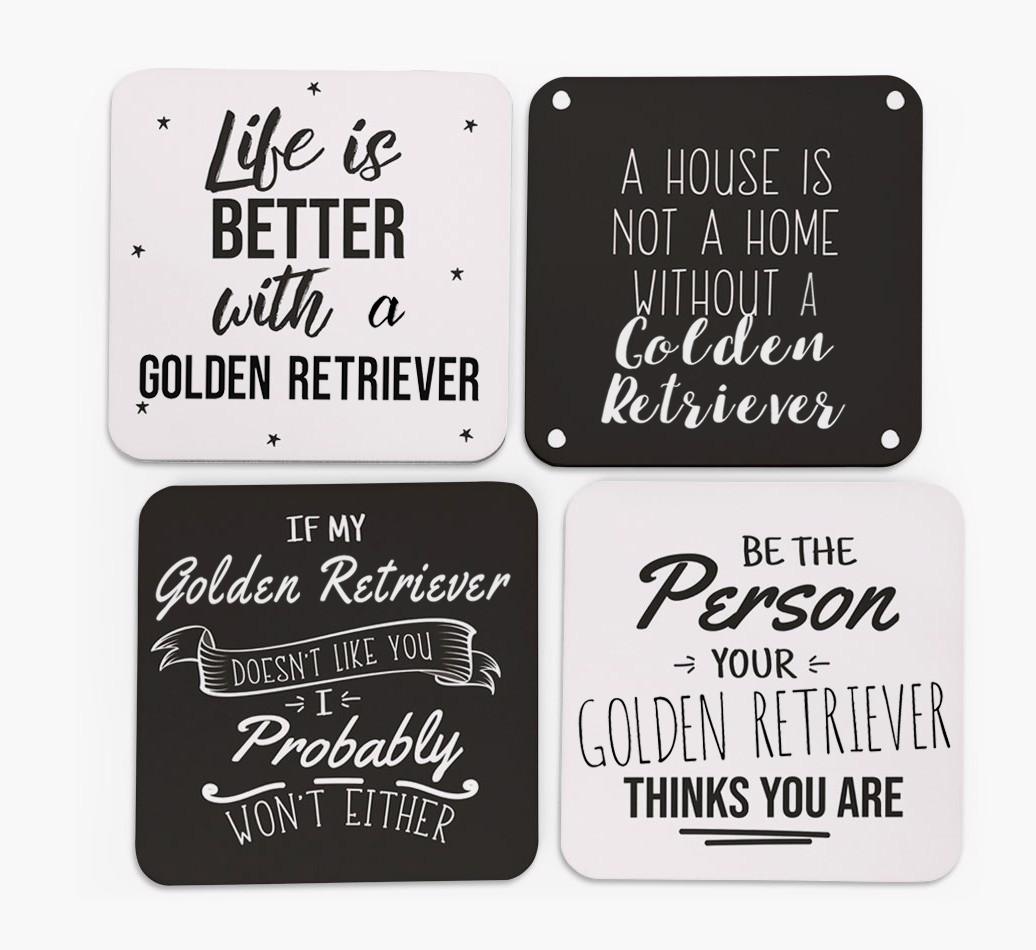 {breedFullName} Quote Coasters - Set of 4