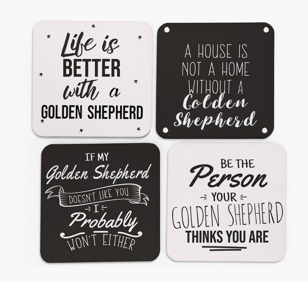 {breedFullName} Quote Coasters - Set of 4