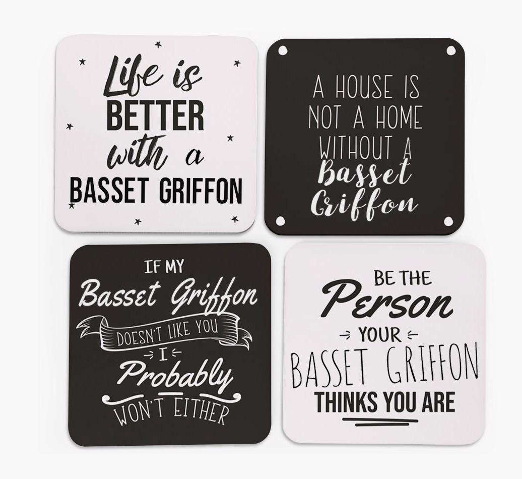 {breedFullName} Quote Coasters - Set of 4