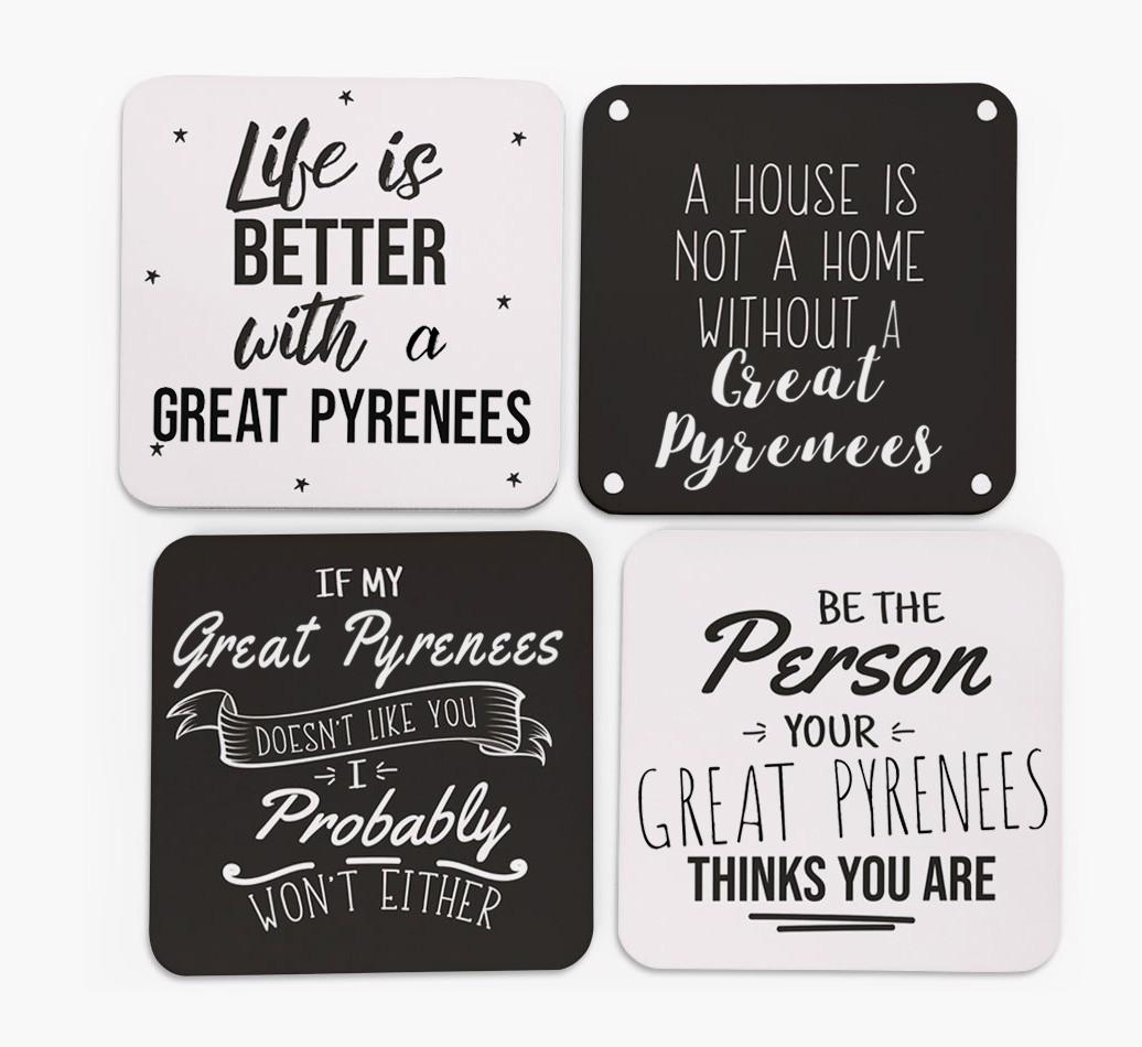 {breedFullName} Quote Coasters - Set of 4