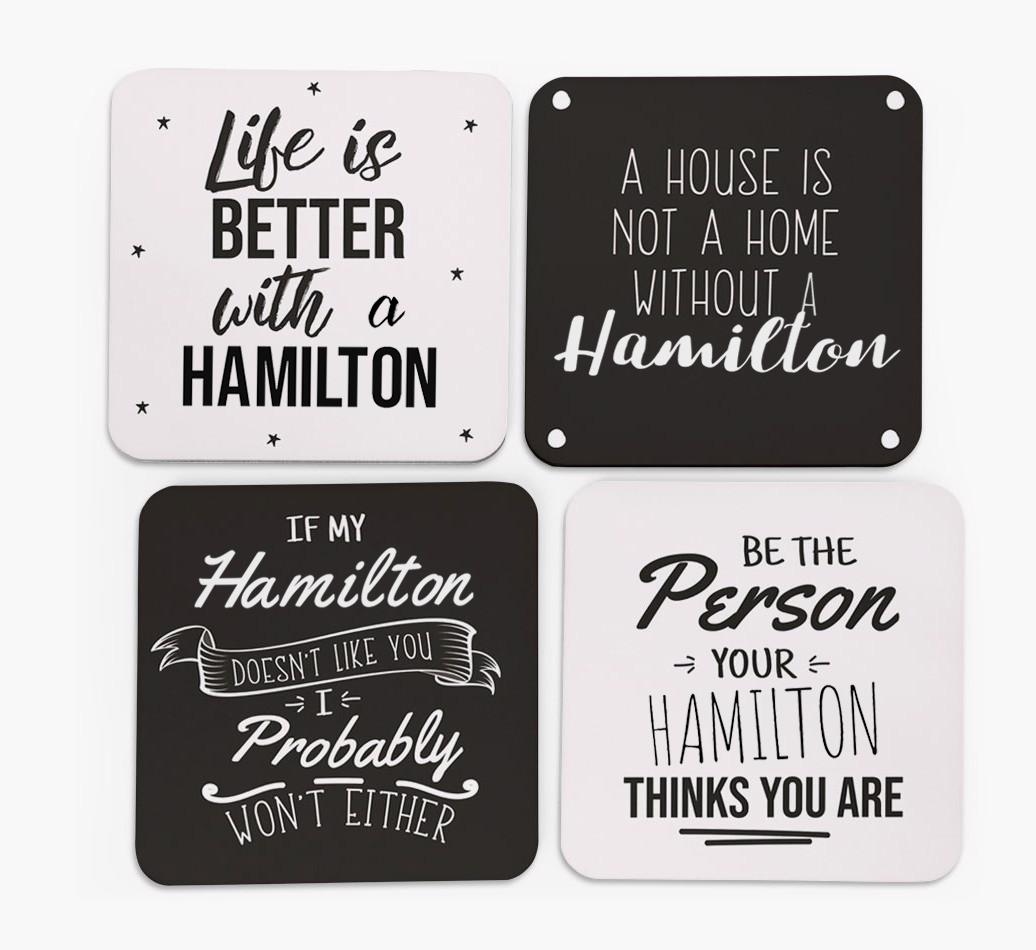 {breedFullName} Quote Coasters - Set of 4